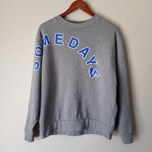 Collusion Somedays Spell Out Pullover Crewneck Sweater